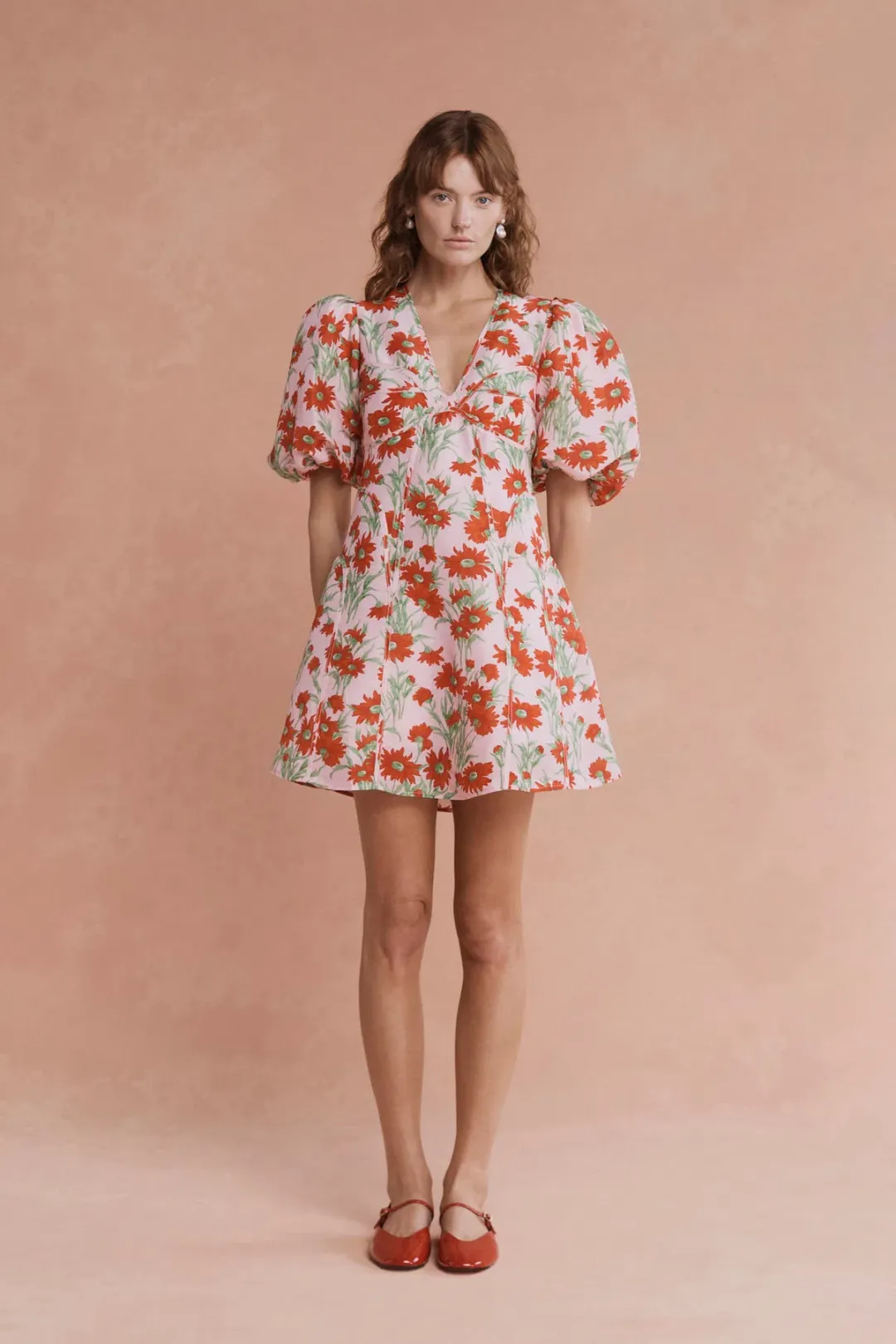 Adeline Mini Dress Aster Floral Size 12 for rent on The Volte - main image
