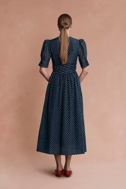 Lovaan Boehm Dress Navy Floral Size 14 for rent on The Volte - image 4