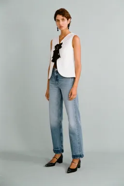 Lovaan Demi Top Recycled Poly Taffeta White Size 10 for rent on The Volte - image 5