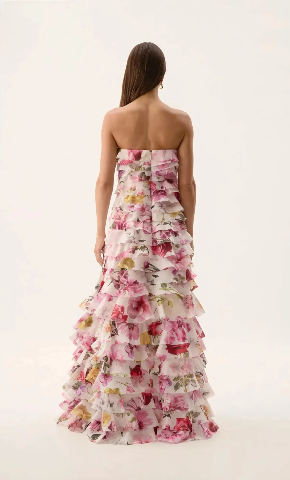 Aje / Fleur Pleated Gown / Collage Floral / Size 12 - Image 4