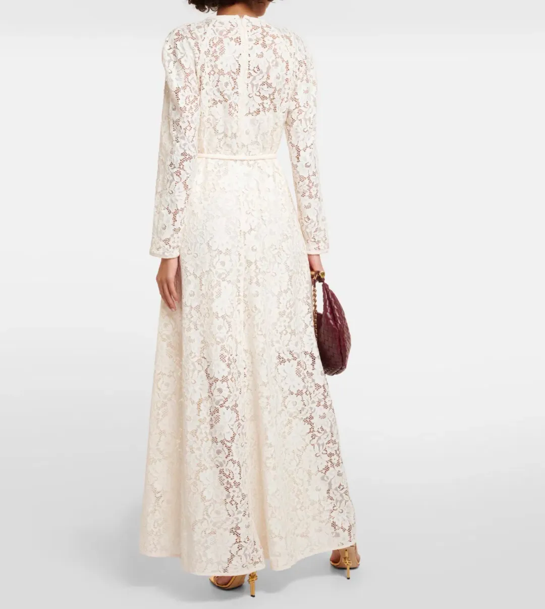 Zimmermann Matchmaker Lace Maxi Dress Cream Size 3/AU 14 for rent on The Volte - main image