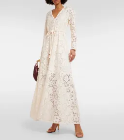 Zimmermann Matchmaker Lace Maxi Dress Cream Size 3/AU 14 for rent on The Volte - image 1