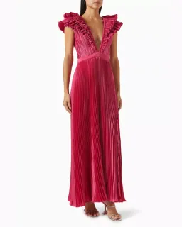 Tuileries Split Gown Size 6 in Dusty Pink for rent on The Volte - image 4