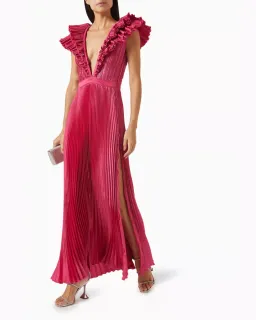 Tuileries Split Gown Size 6 in Dusty Pink for rent on The Volte - image 3