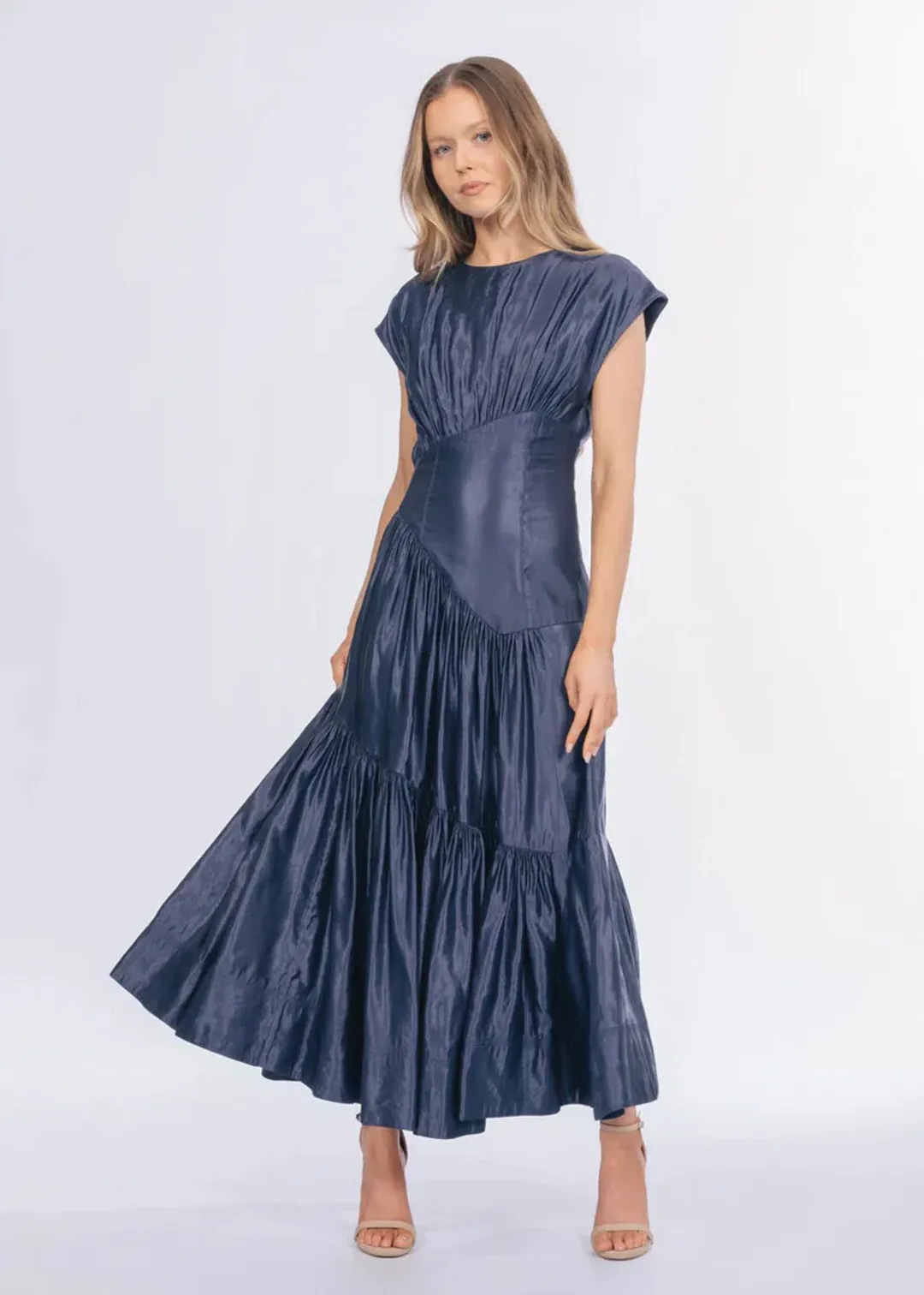 Aje Serendipity Reflection Midi Dress; size 12 for rent on The Volte - main image