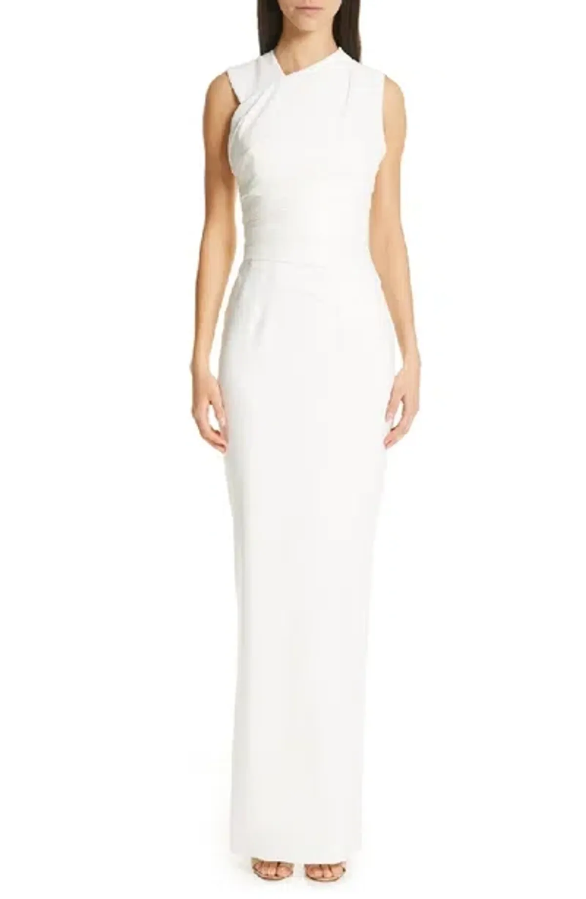 Rachel Gilbert Atlas Maxi Gown White Size 8 - Image 1
