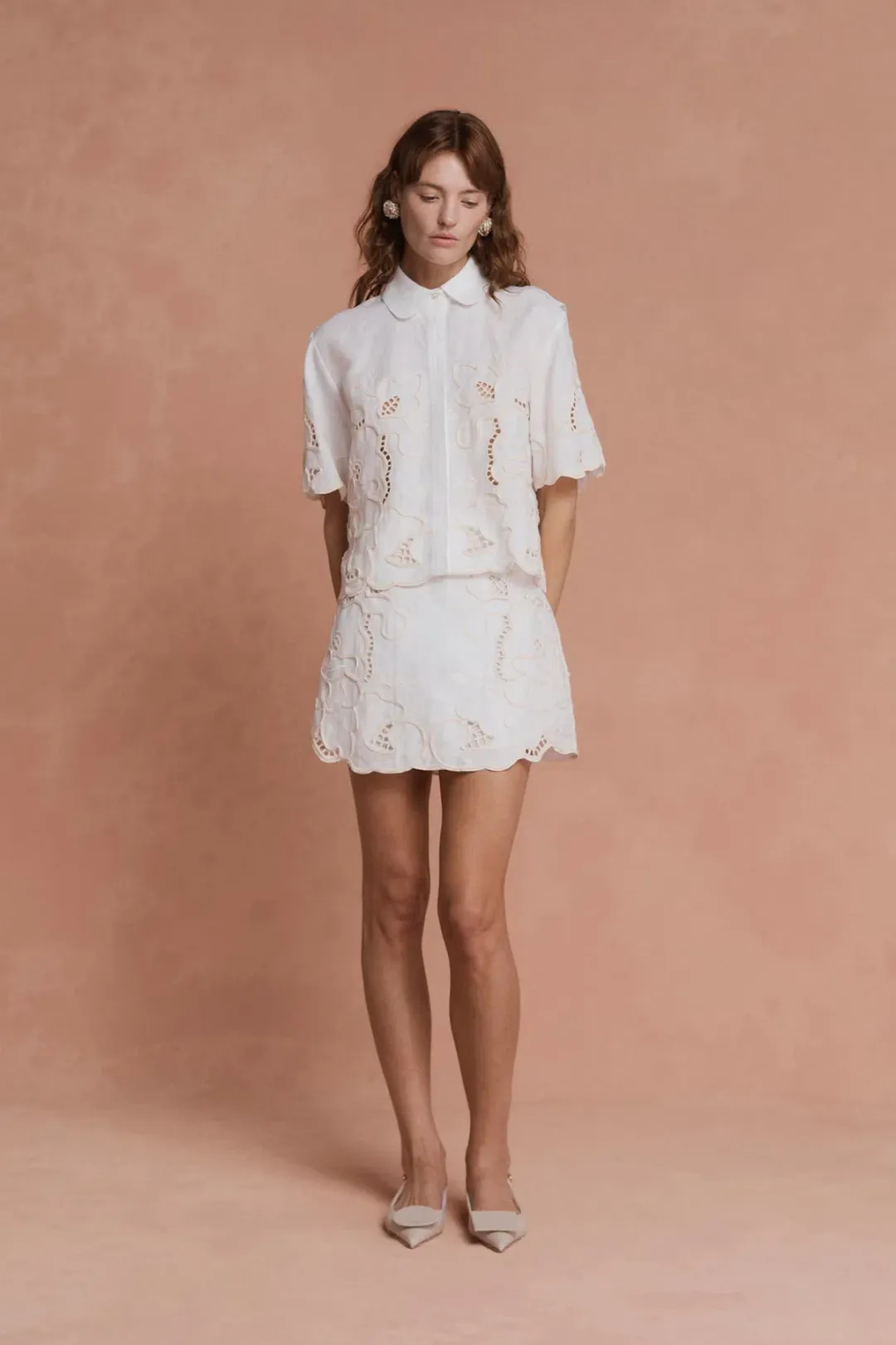 Lovaan Milicent Skirt White Size 8 for rent on The Volte - main image