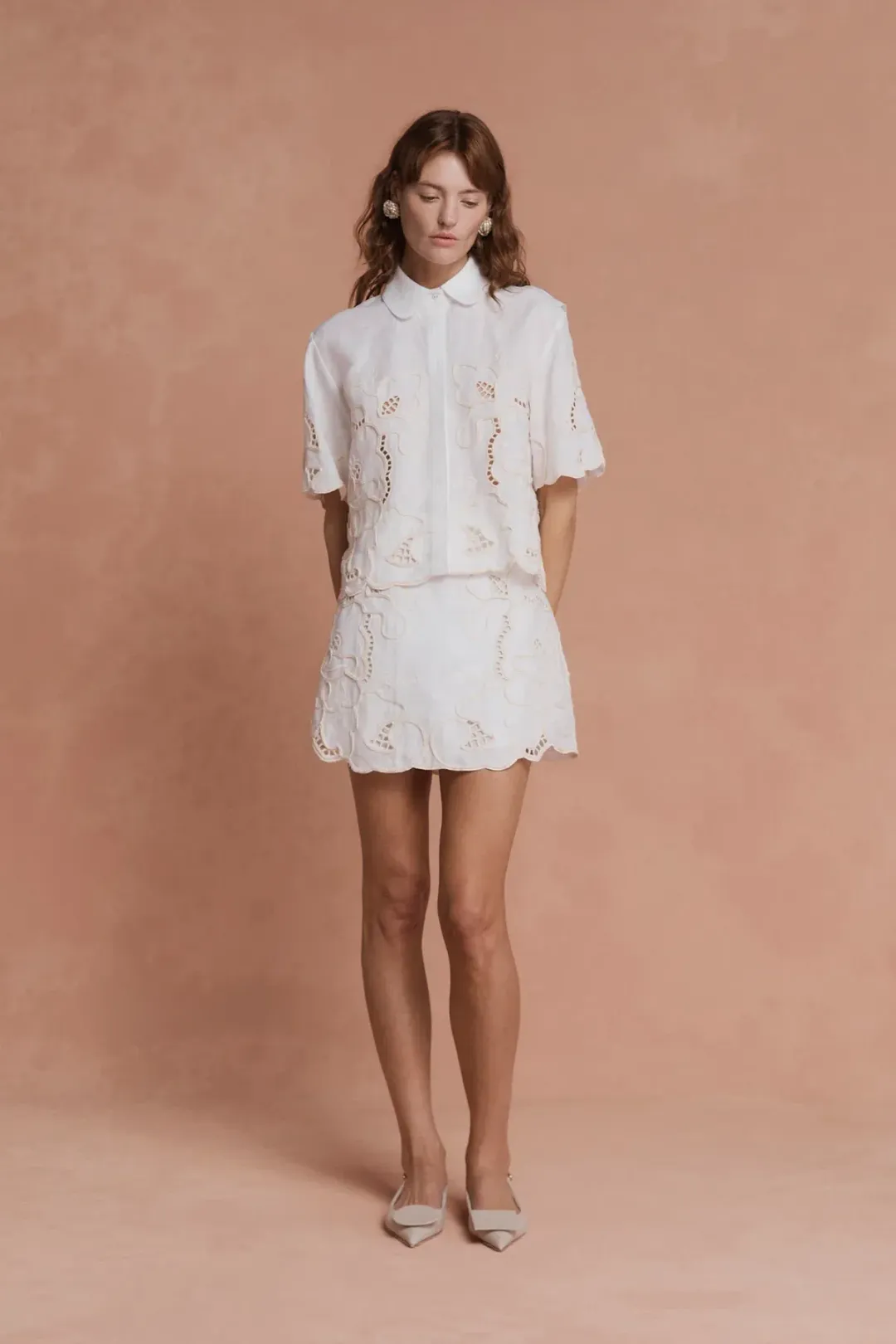 Lovaan Milicent Skirt White Size 12 for rent on The Volte - main image