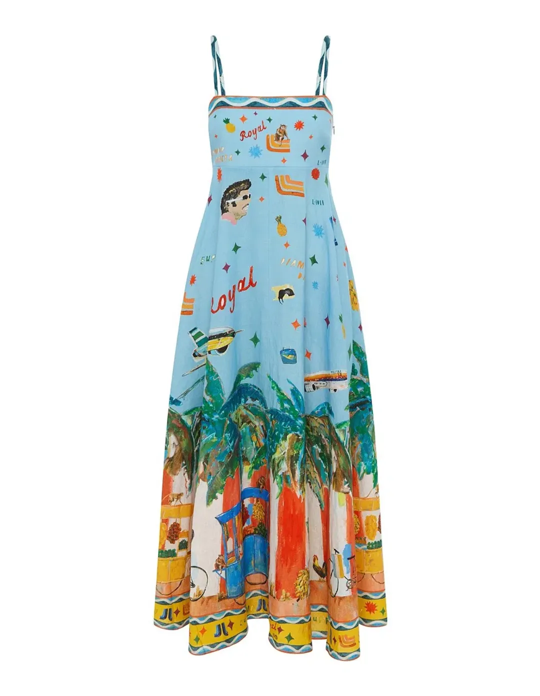 ALEMAIS All Aboard Midi Sundress Size 10 Au for rent on The Volte - main image