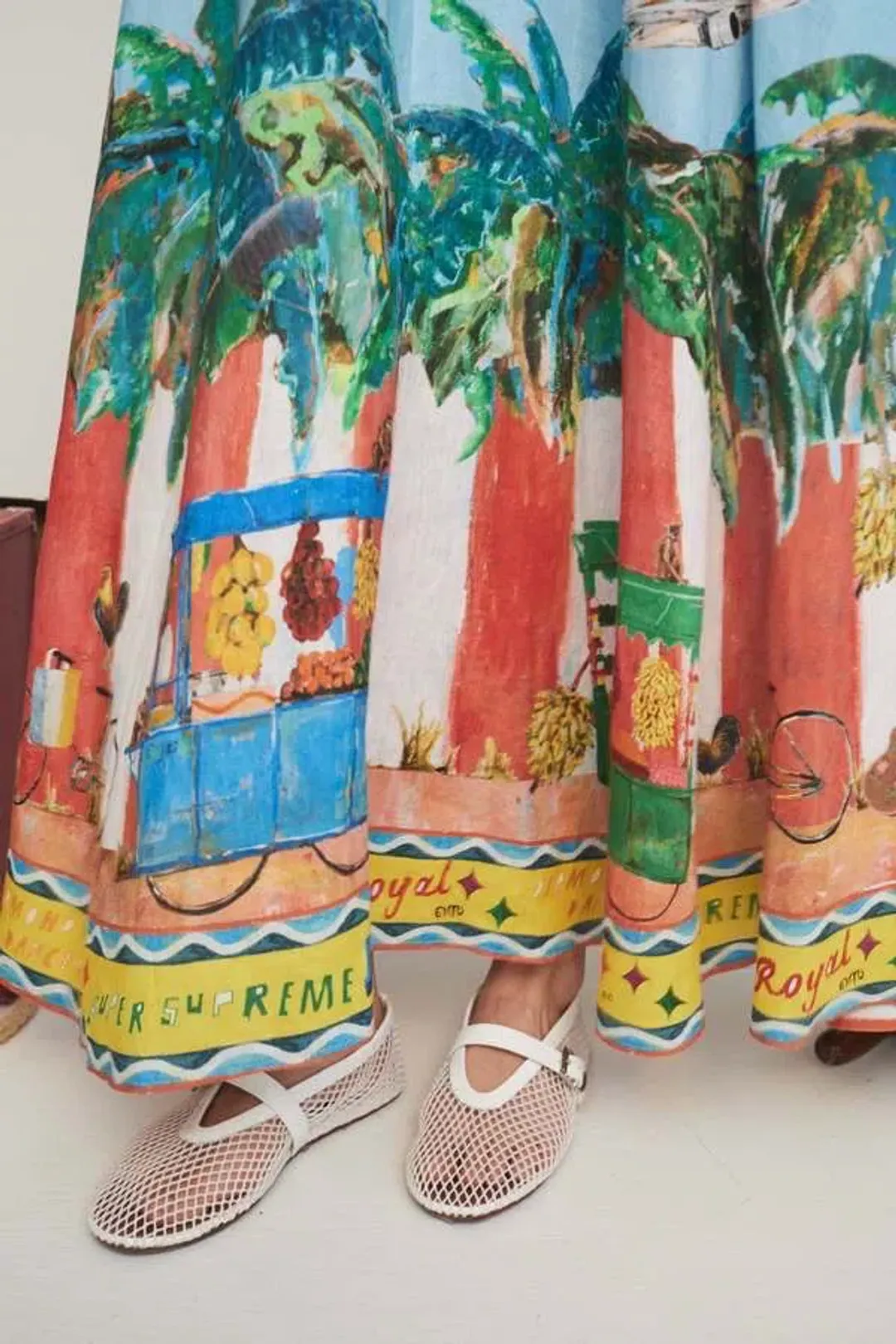 ALEMAIS All Aboard Midi Sundress Size 10 Au for rent on The Volte - main image