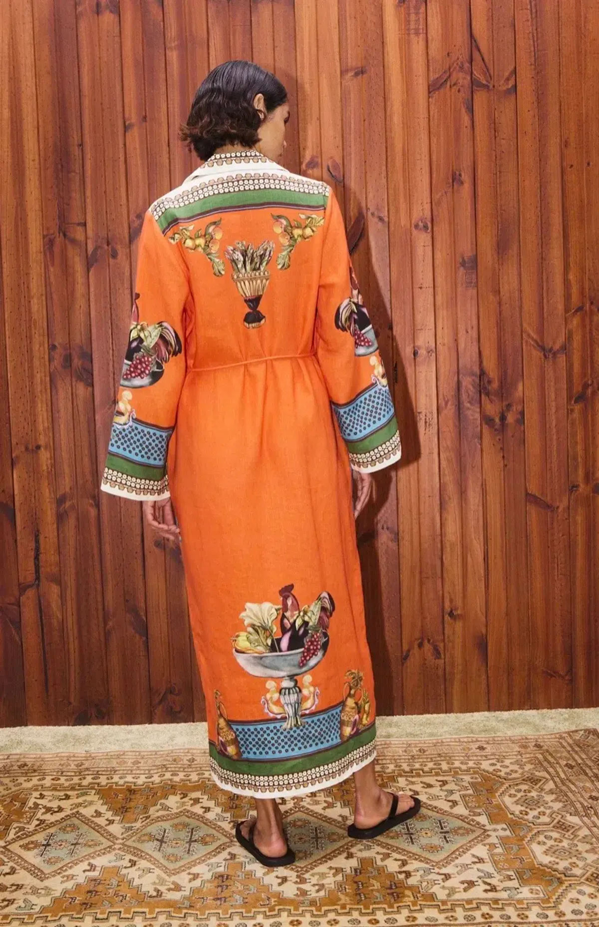 Alemais Rocco Dress Size 16 Linen with pockets relaxed fit - Image 4