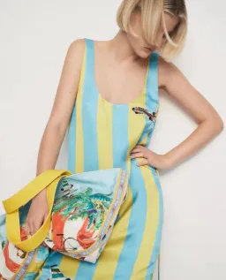 ALEMAIS All Aboard Silk Sleeveless Midi Dress Size 10 Au for rent on The Volte - image 4