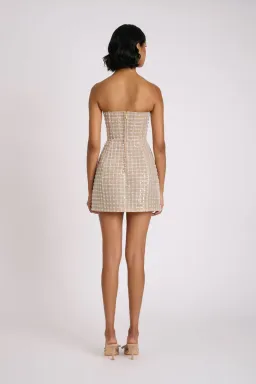 ELIYA THE LABEL Serafina Dress XS Silver Nude for rent on The Volte - image 3