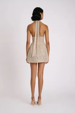 ELIYA THE LABEL Roberta Dress XS Nude Silver for rent on The Volte - image 4