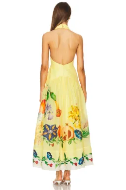 ALEMAIS Dahlia Halter Gown Yellow Size 10 AU for rent on The Volte - image 19