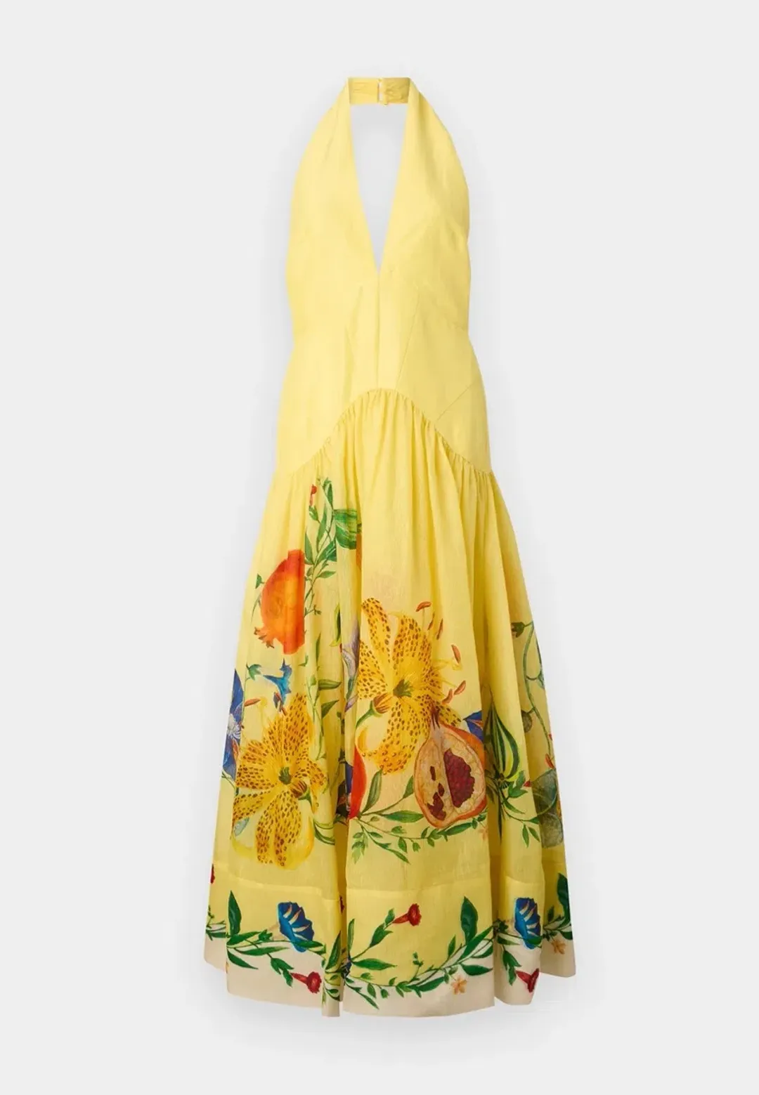 ALEMAIS Dahlia Halter Gown Yellow Size 10 AU for rent on The Volte - main image