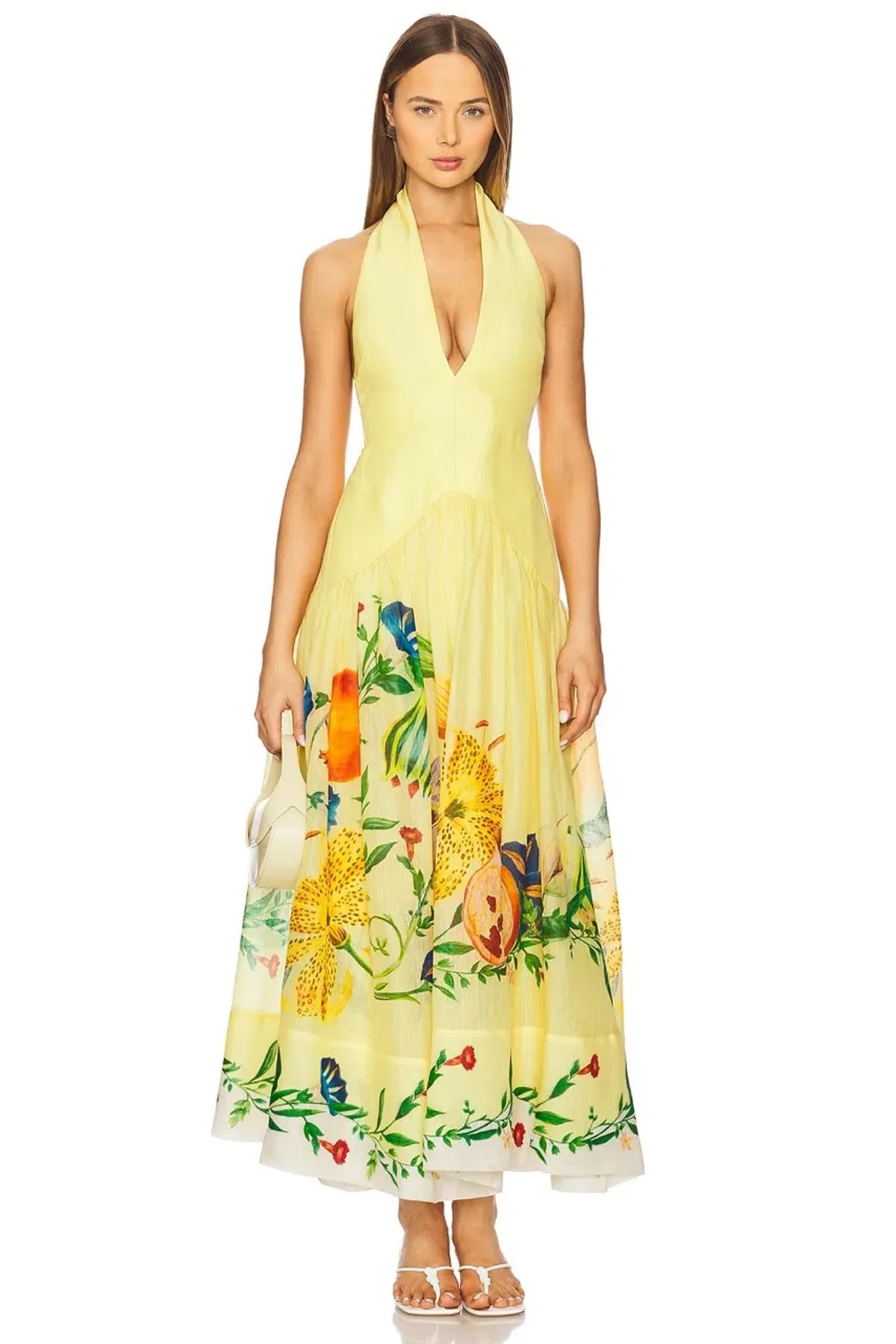 ALEMAIS Dahlia Halter Gown Yellow Size 10 AU - Image 17