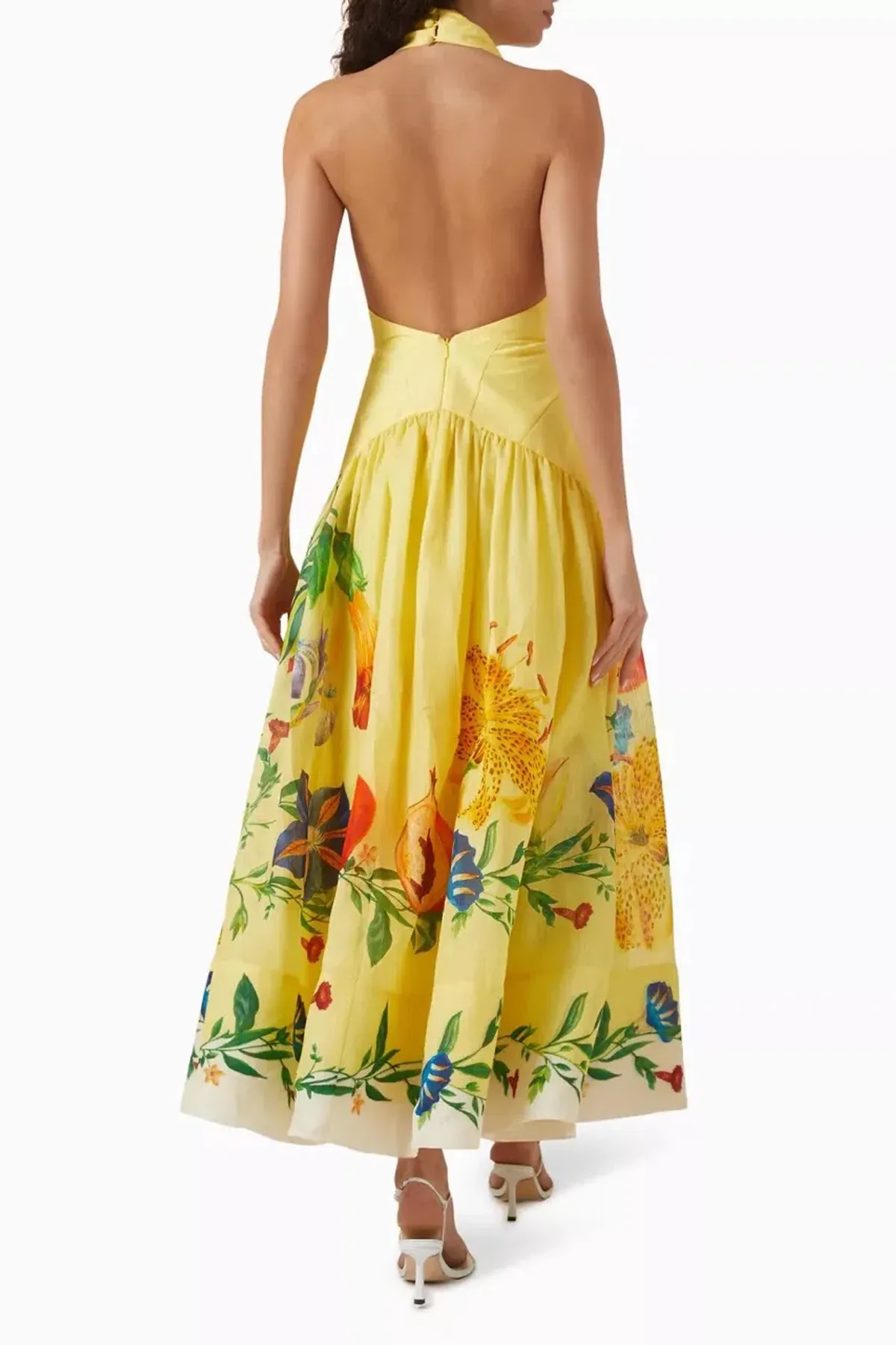 ALEMAIS Dahlia Halter Gown Yellow Size 10 AU - Image 12