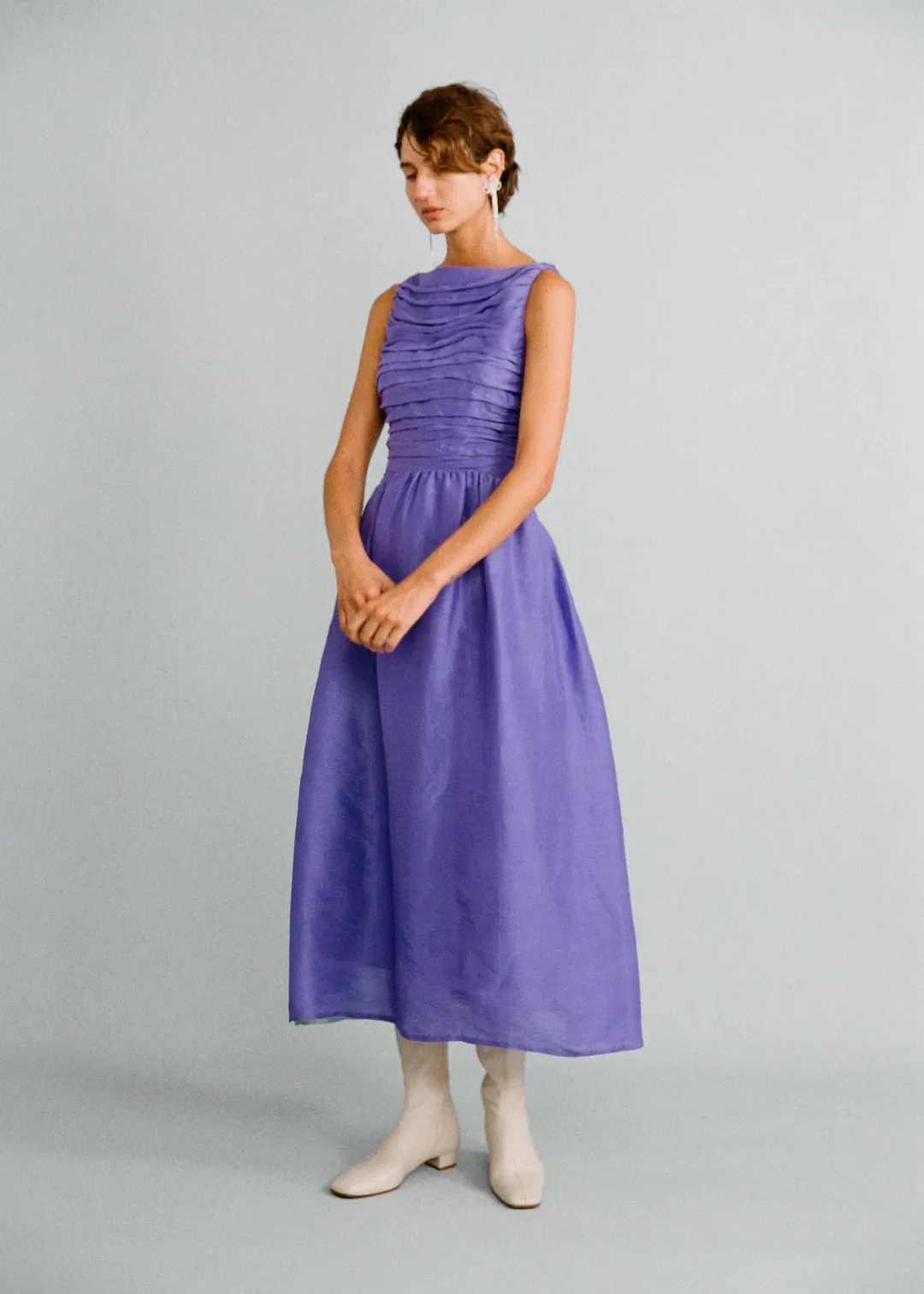 Lovaan Val Dress Iris Size 10 for rent on The Volte - main image