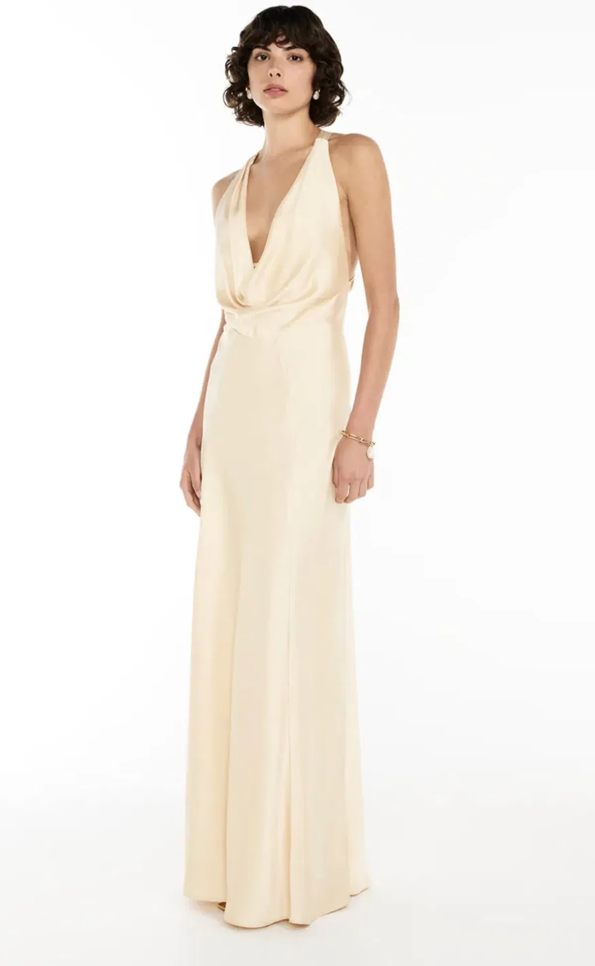 Manning Cartell Charmed Cowl Slip Dress Champagne Size AU 6 - Image 4