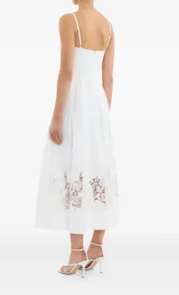 Rebecca Vallance Montreux Midi Dress White Size 12 for rent on The Volte - image 2