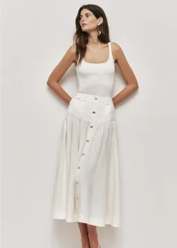 Aje Solene Midi Skirt - Size 10 for rent on The Volte - image 1