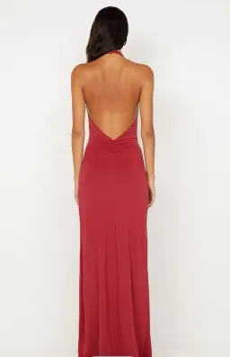 Bec and Bridge Susie Plunge Maxi Dress in Cherry Size 6 for rent on The Volte - image 2