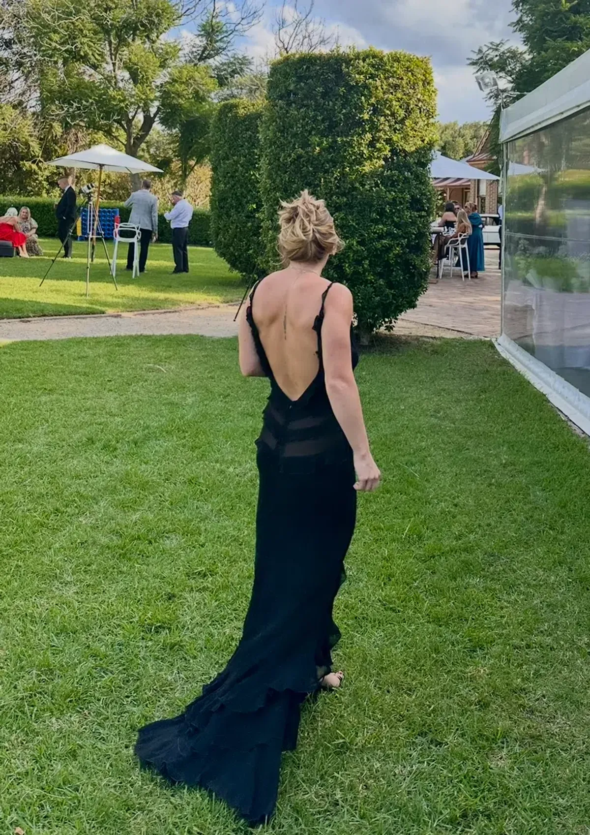 Rat & Boa Saphira dress black maxi size 10 - Image 3