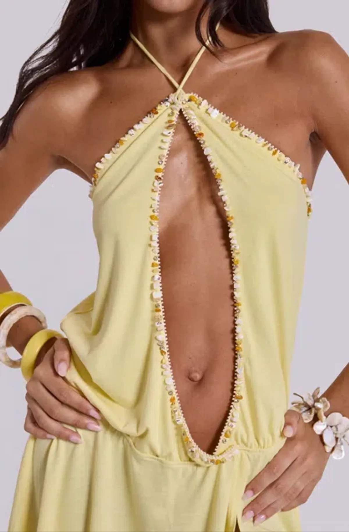 Jaded London Zuma Embellished Mini Dress Size 8 - Image 2