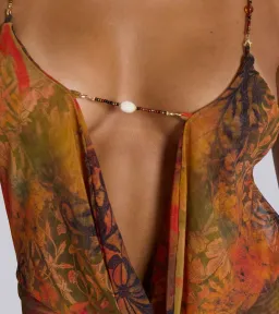 Jaded London Hina Backless Mini Dress With Beaded Trims size 6 for rent on The Volte - image 4