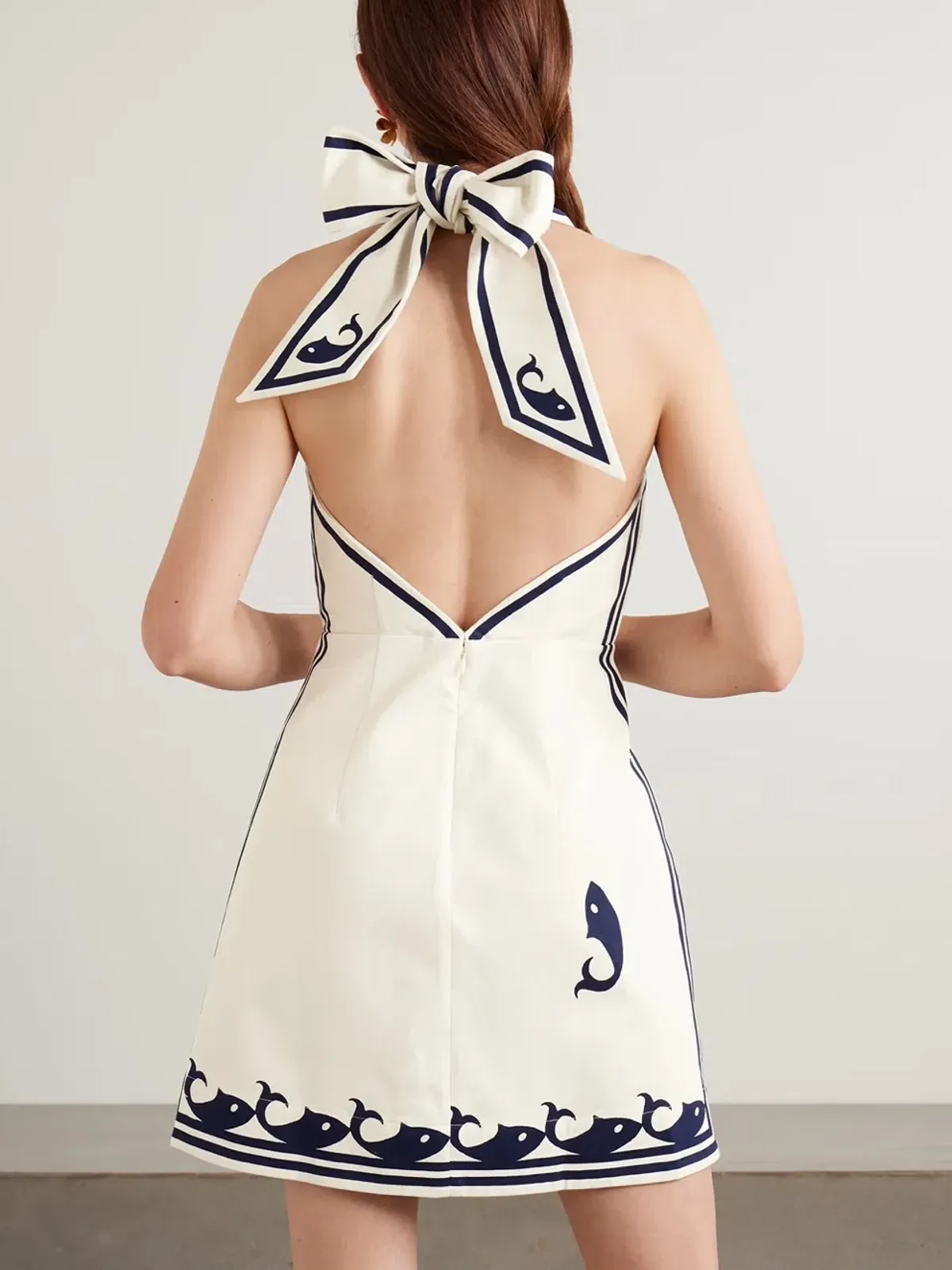 ALEMAIS Marine Mini Dress Cream 10 AU - Image 8