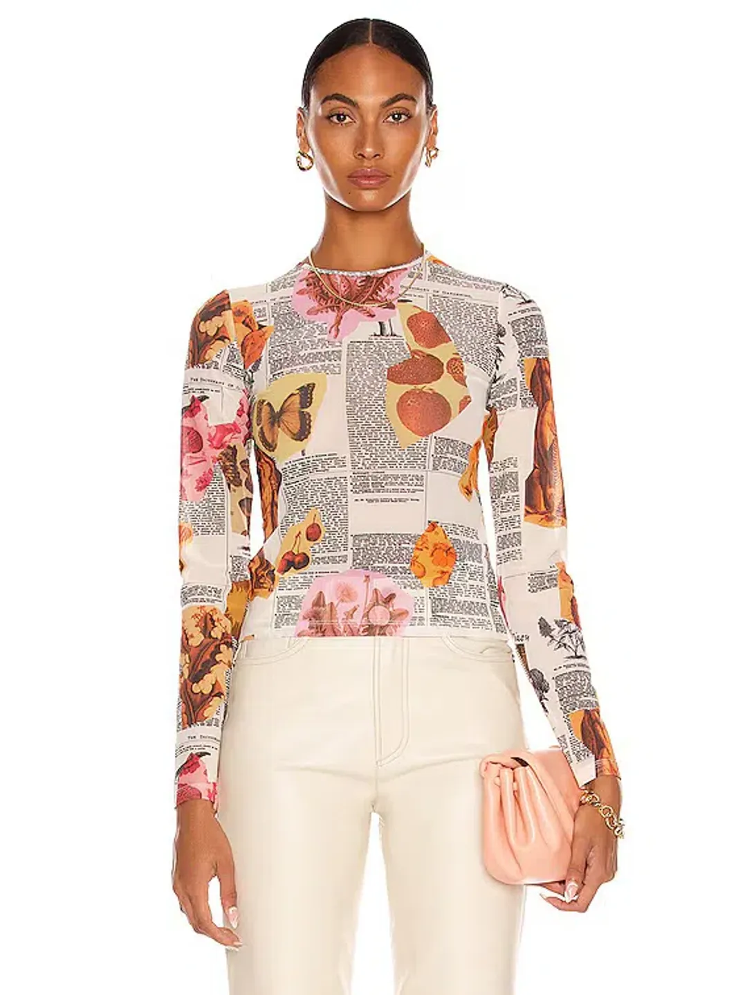 Miaou Botanica Mesh long sleep top size S for rent on The Volte - main image