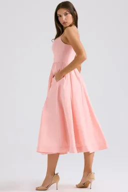 House of CB Lolita scoop-neck cotton-blend midi dress Size M for rent on The Volte - image 4