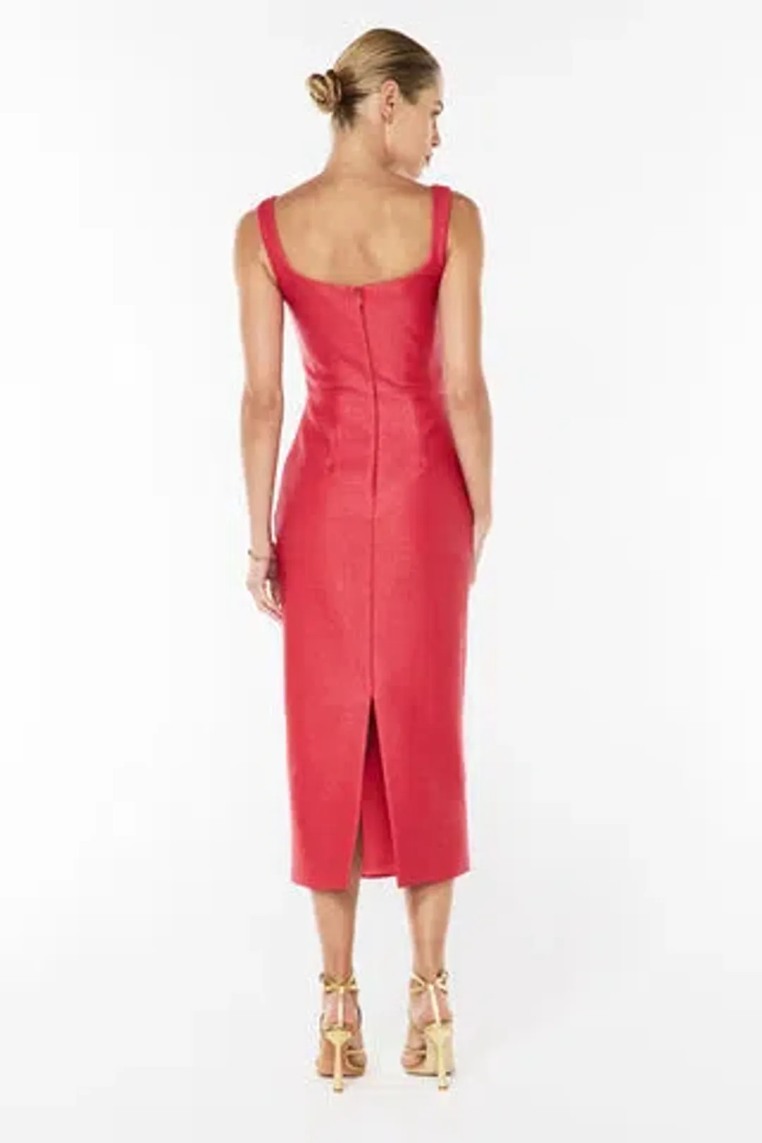 Manning Cartell Love Blossoms Raffia Midi Dress In Red Size 10 for rent on The Volte - main image