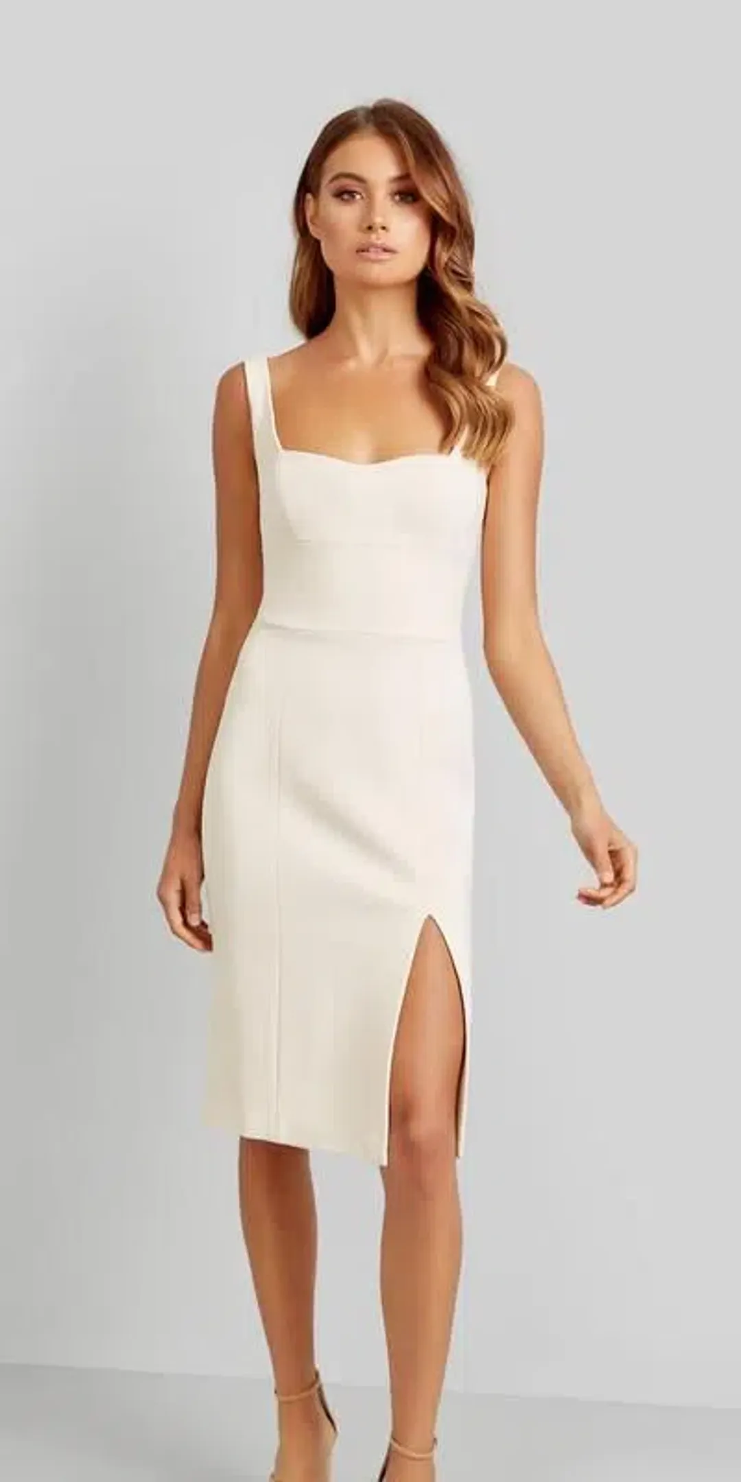 KOOKAI Martina Dress in Bone Size 38 for rent on The Volte - main image