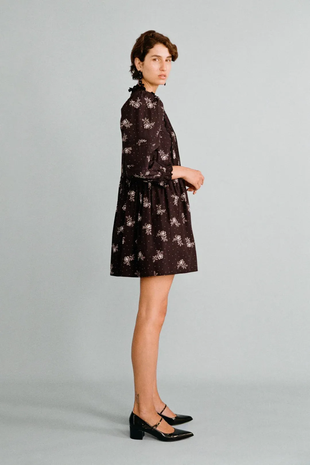 Lovaan Kitty Dress Cotton Vintage Rose Size 10 for rent on The Volte - main image