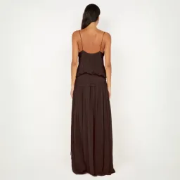 Bec + Bridge Camille Blouson Dress in Dark Chocolate Size 8 for rent on The Volte - image 2