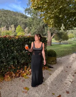 Bec & Bridge Olimpia Corset dress - maxi black size 10 for rent on The Volte - image 2