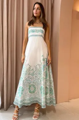 Kate Ford Aegina Bodice Dress in Multi Size 1 AU 8 for rent on The Volte - image 1