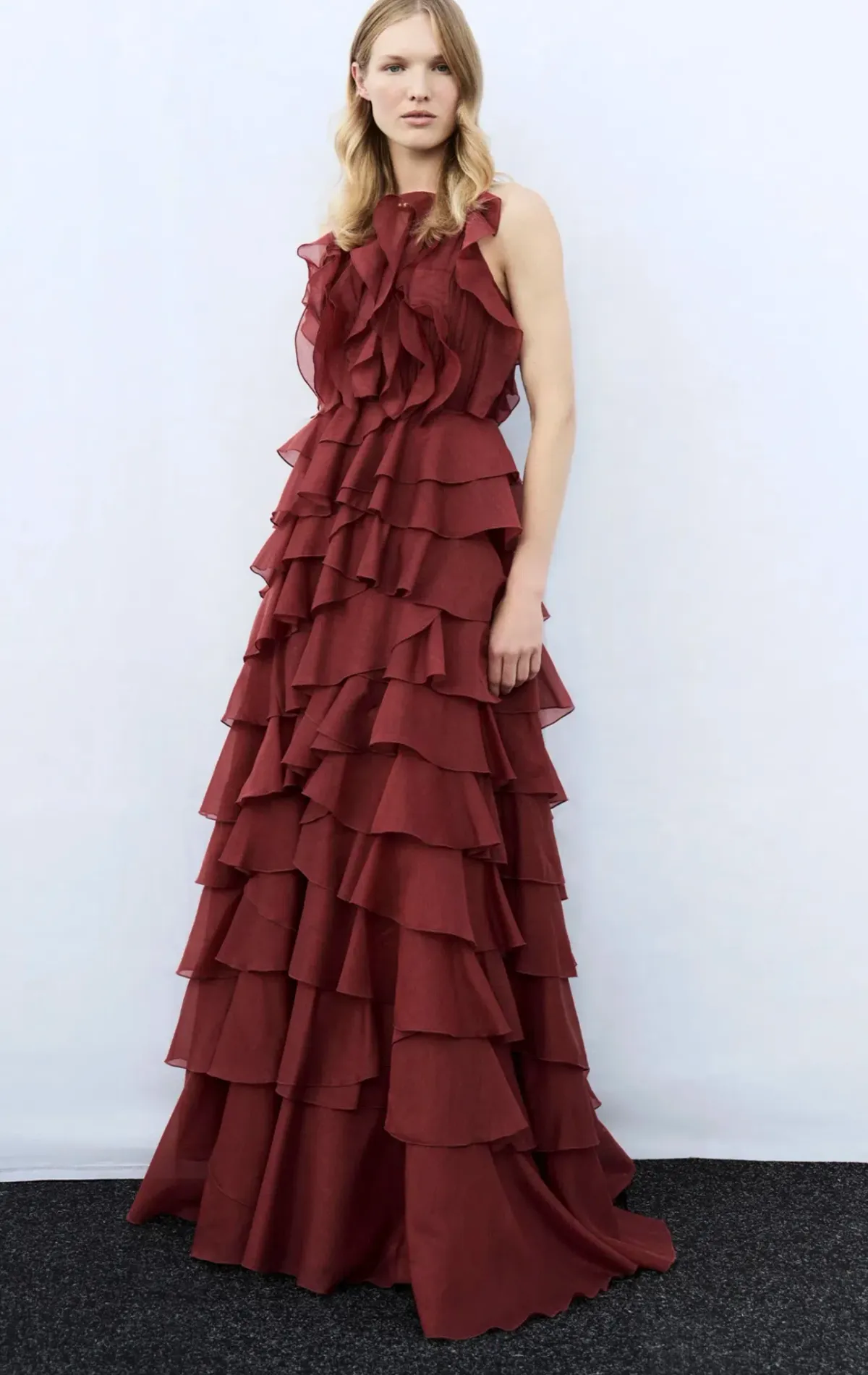 Aje Cleo Gown in Rust Sz 8 - Image 2