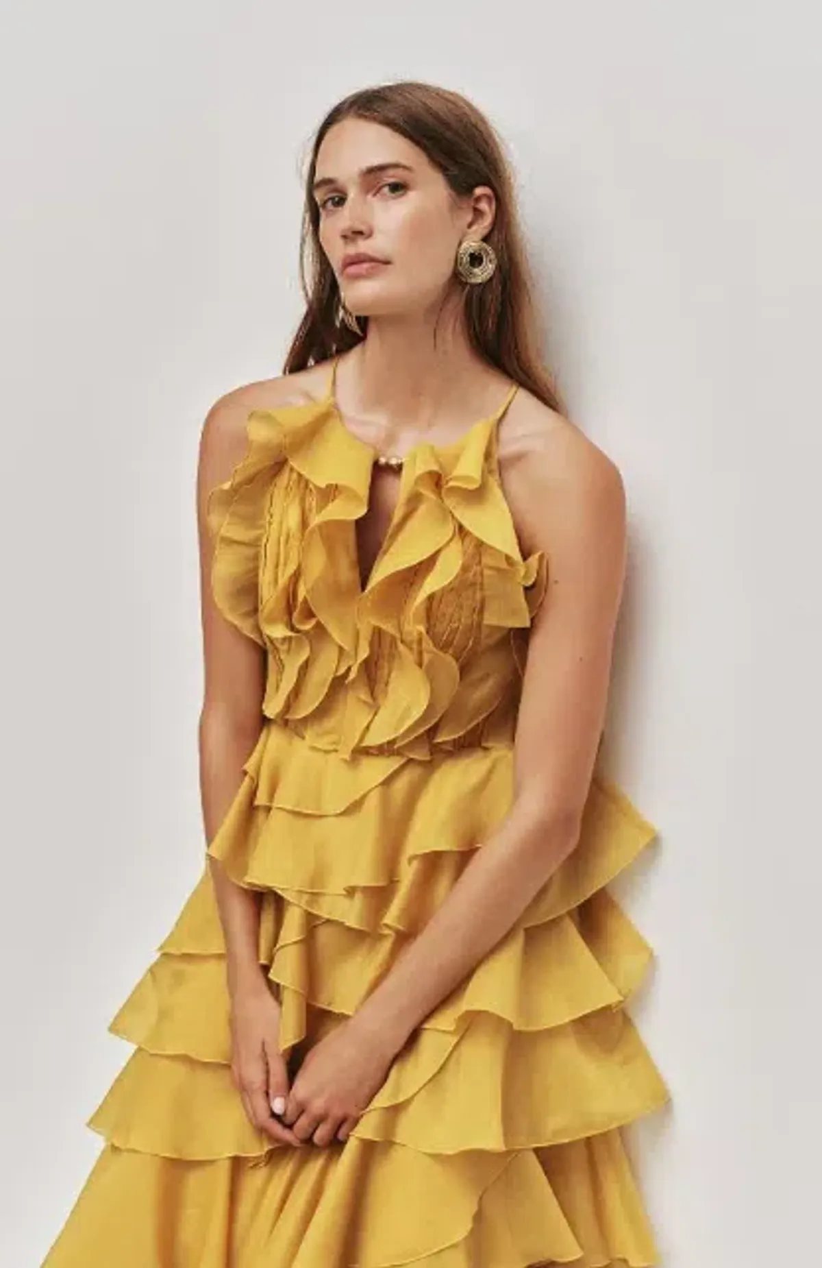 Aje Cleo Gown in Yellow Chartreuse Size 4 - Image 2