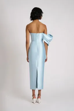 Eliya the Label Maisie Midi Dress Blue Size S / AU 8 for rent on The Volte - image 3