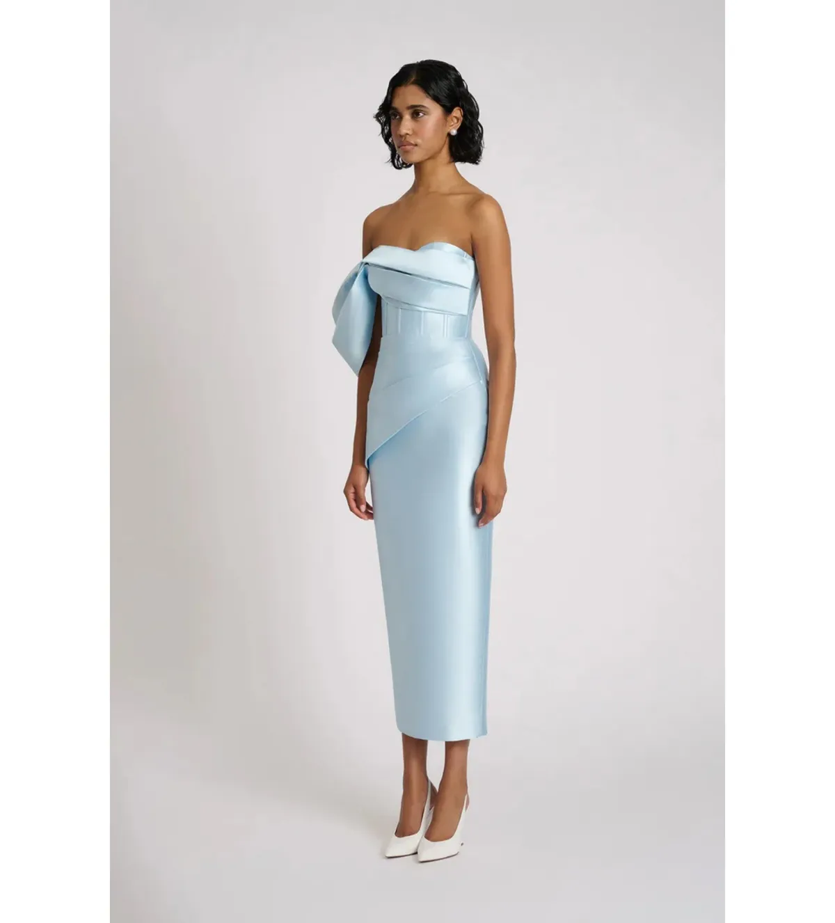 Eliya The Label Maisie Midi Dress Blue Size M AU 10 - Image 3