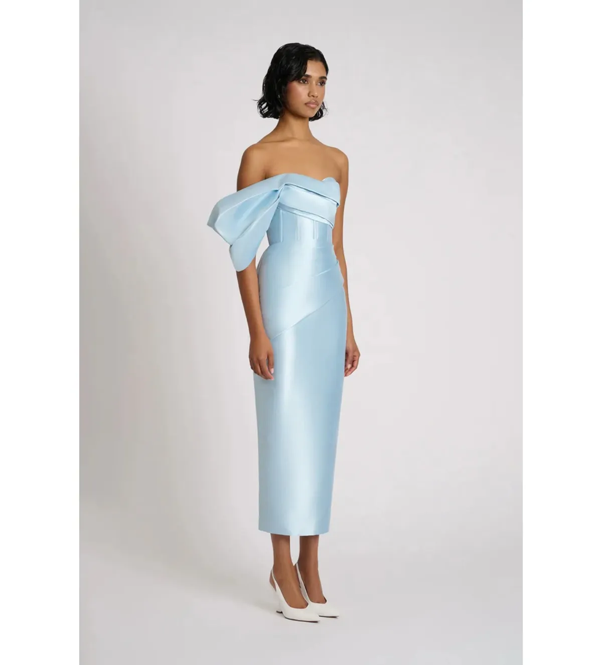 Eliya The Label Maisie Midi Dress Blue Size M AU 10 - Image 2