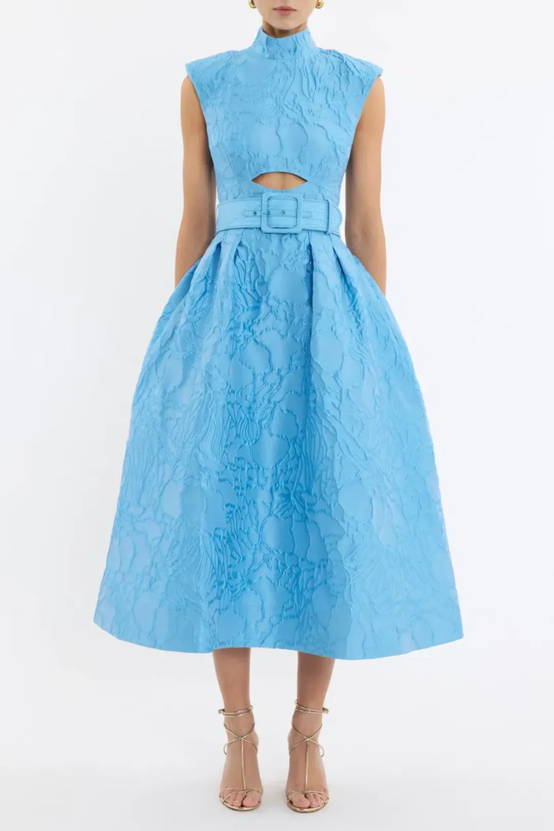 Rebecca Vallance Aegir Midi Dress; size 10 for rent on The Volte - main image