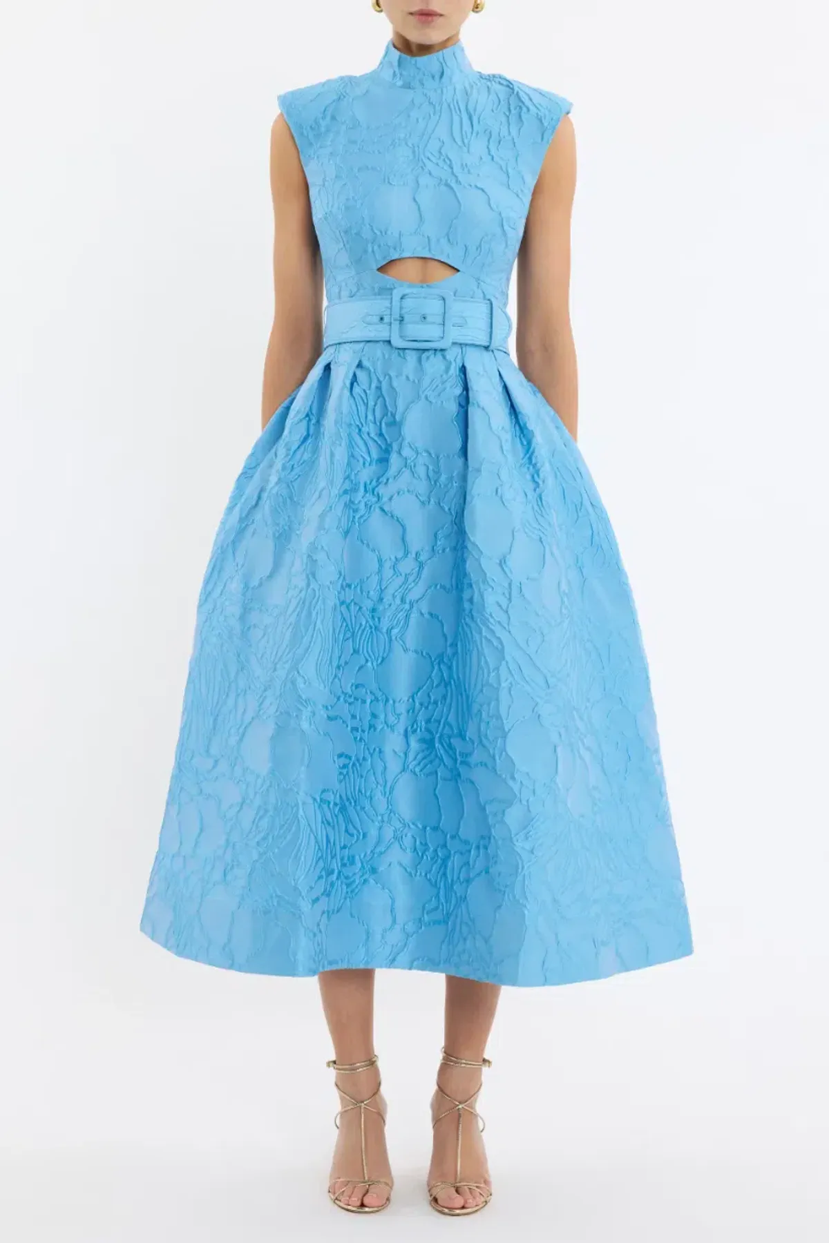 Rebecca Vallance Aegir Midi Dress; size 10 - Image 5