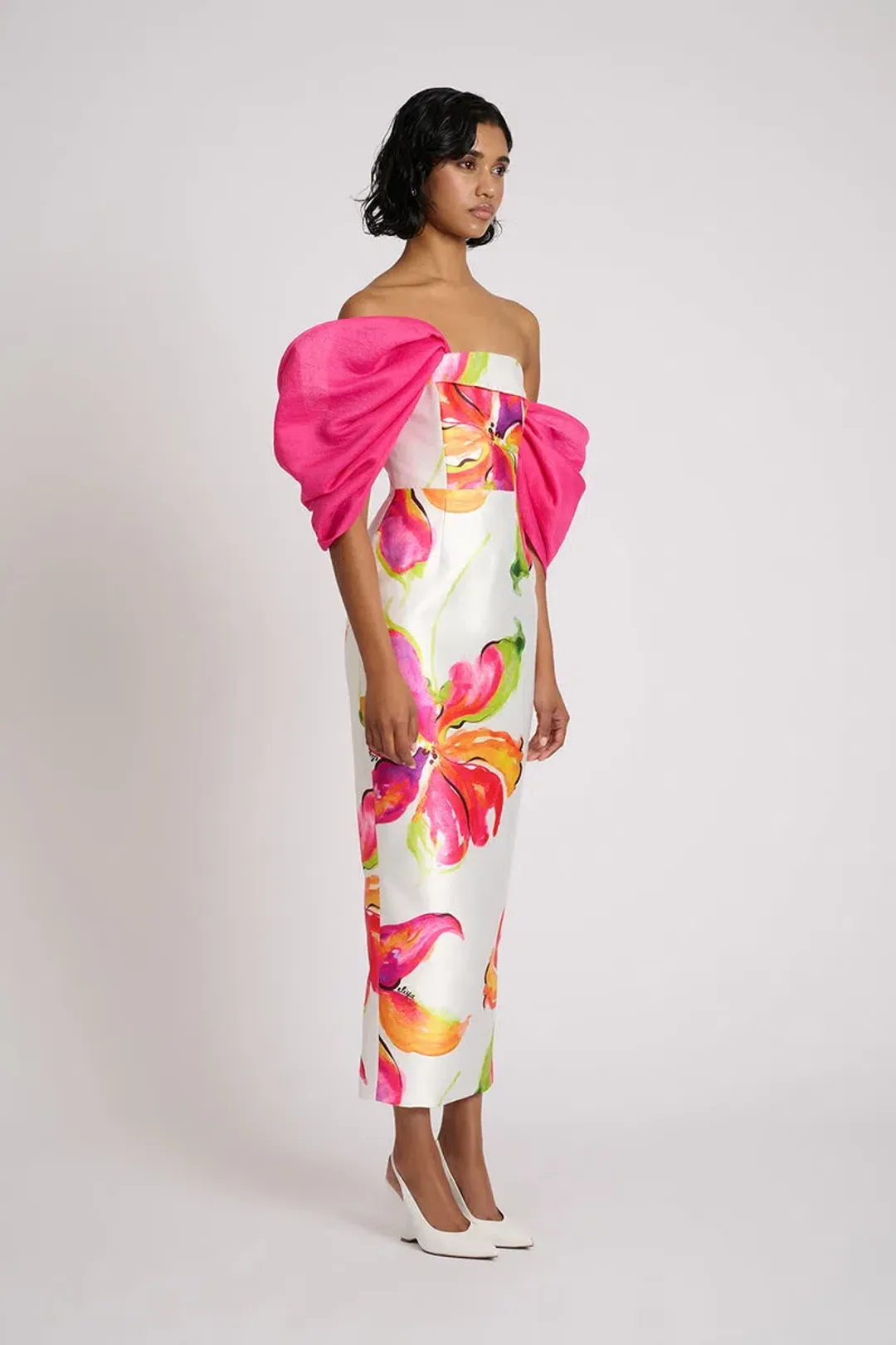 Eliya the Label Joni Midi Dress Floral Size XS / AU 6 for rent on The Volte - main image