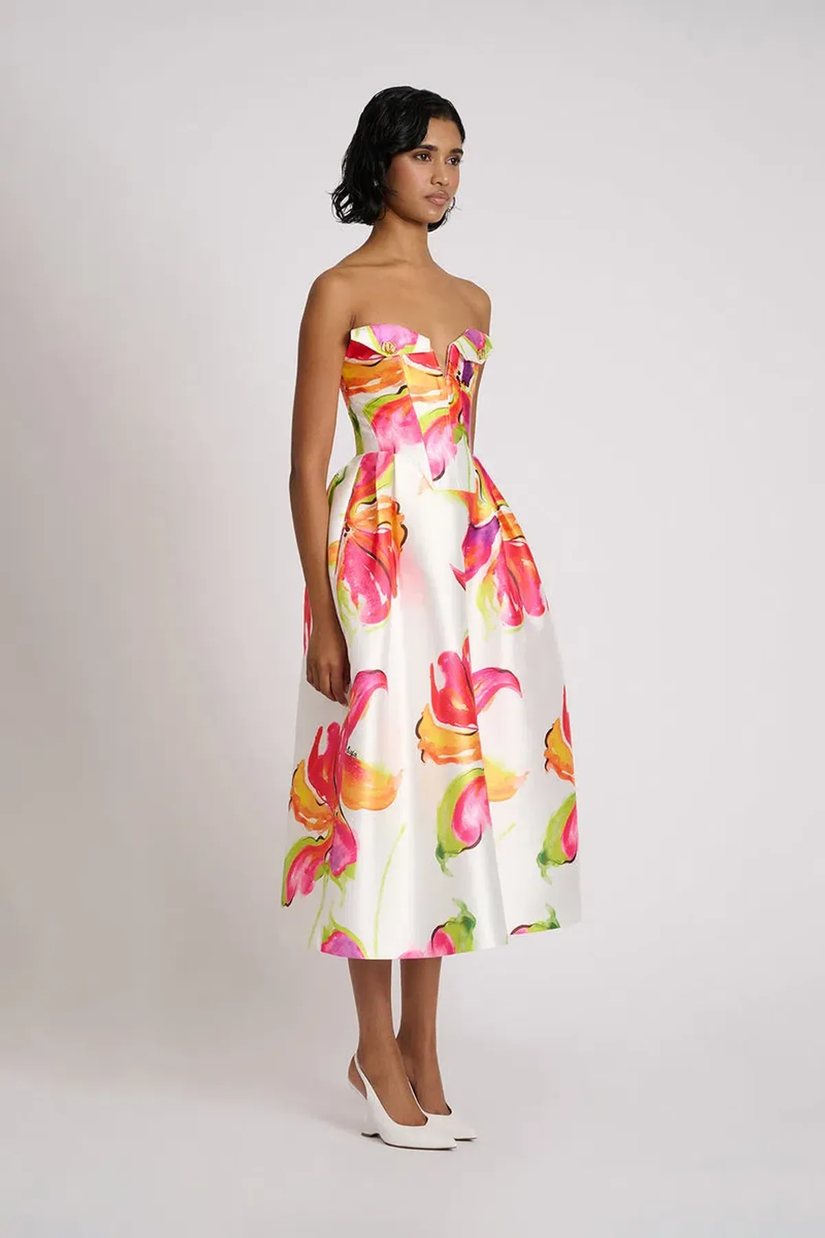 Eliya The Label Elis Midi Dress Floral Size XS / AU 6 - Image 2