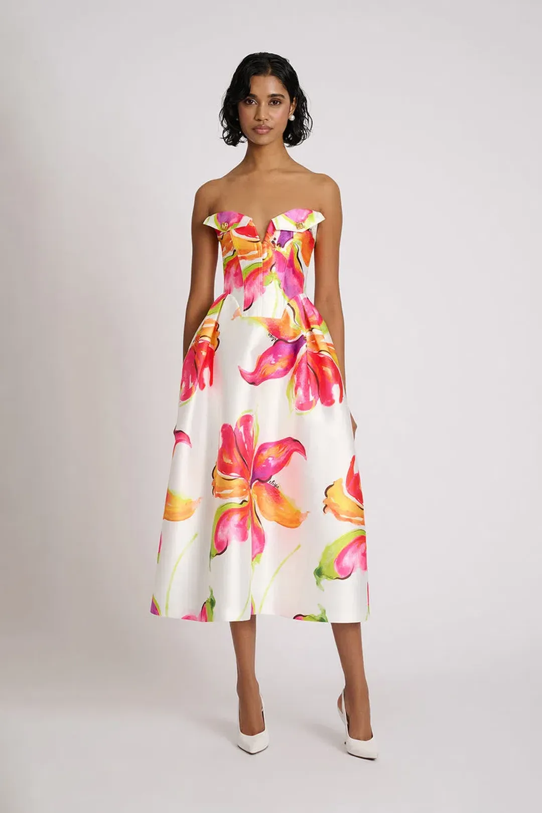 Eliya The Label Elis Midi Dress Floral Size XS / AU 6 for rent on The Volte - main image