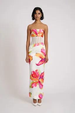 Eliya The Label Papaya Maxi Dress Floral Size S / AU 8 for rent on The Volte - image 1